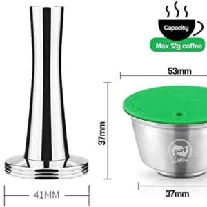 i_Cafilas Gusto Coffee Machine Stainless Steel Capsule Coffee Filter Reusable Stainless Steel Refillable Compatible with cafe Gusto Machines-B0DRJ8KZLL