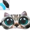 [1Pcs - A2] Animated Cartoon 3D Starling dog eyes Sleep Mask Ice patch Light Shading Cover eyemask for Women Girls Kids (967)-B0CP8JXLYR