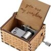 Can't Help Falling in Love Wood Music Box, Laser Engraved Vintage Wooden Hand Crank Music Boxes Gifts for Valentine's Day/Anniversary/Wedding/Birthday/Christmas (Hear)-B0D3Z3M3N4