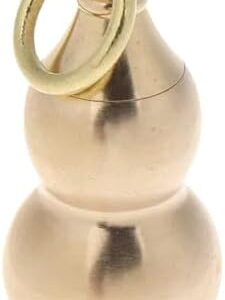 Brass Buddha Sutra Cylinder Pendant Keychain Hanging Necklace Jewelry Pill Box Medicine Case Container Bottle Keychains Gift 3 Cm*1.5 Cm [1Pcs]-B0DJG712LG