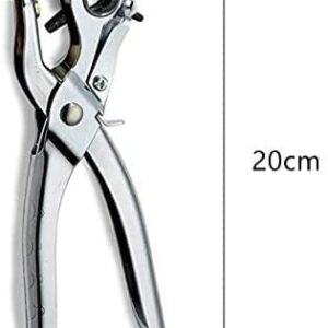 Made of Metal - Leather Hole Punches Puncher for Belt, Saddle, Tack, Watch Strap, Shoe, Fabric, Paper, Eyelet - Easily Punches Perfect Round Holes,-B0D7WHLRV9
