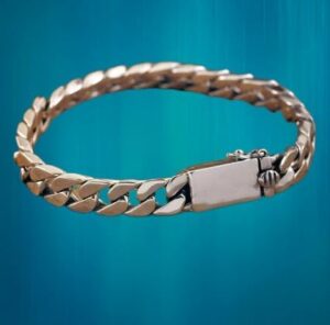 (1Pc - AL18296-silver-18cm) High Quality Textured Chain Bracelet Charm Men Trend Casual Bracelet Friendship Charm Handmade Jewelry Gift-B0CKWCXJ7T