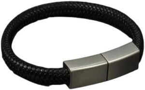 Bracelet USB Flash Drive Black Wristband Pen Drive Creative Gifts Memory Stick Water Proof External Storage (4GB)-B0CTL1TK89