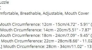 [1Pcs ] [XL- 22cm - 28cm] [ Random Color ] Dog Adjustable Soft Pet Puppy Mouth Cover Mask Pure Color Anti Biting Muzzle-B0CGGTV12T