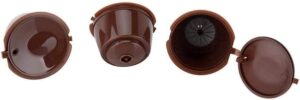 Reusable Coffee Capsules Refillable Pods Compatible with cafe Dolce Gusto Brewers 3 Pack BPA Free (Random Color)-B0CRBGCW23