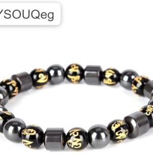 [1PCs] 1pcs Hematite Magnet Bracelets Tiger Eye Stone Magnetic Therapy Bracelet Magnetic Weight Loss Bracelets For Fashion Men Jewelry-B0DT7FL874
