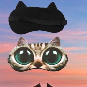 [1Pcs - A2] Animated Cartoon 3D Starling dog eyes Sleep Mask Ice patch Light Shading Cover eyemask for Women Girls Kids (967)-B0CP8JXLYR