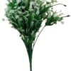 [1PCs -As Shown -18 Green Branches ] Artificial Flower DIY Wedding Colorful Flower Bouquet Plastic Plants Fake Flowers For Garden Porch Window Home Room Table Decor (TU11228)-B0DWT892V2