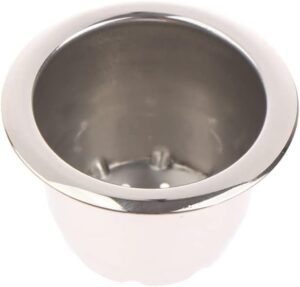 1pc Refillable Stainless Steel Espresso Coffee Maker Capsule Refilling Filter For Machine Reusable Filter Coffee Pods + 40 cover-B0C6DY9VT4