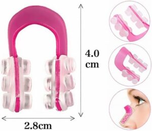 (1Pcs-Pink- Shape DF) Nose Up Lifting Shaping Shaper Orthotics Clip Beauty Nose Slimming Massager Straightening Nose Clips Tool Nose Up Clip Corrector-B0DWKVNCKG