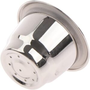 1pc Refillable Stainless Steel Espresso Coffee Maker Capsule Refilling Filter For Machine Reusable Filter Coffee Pods + 40 cover-B0C6DY9VT4