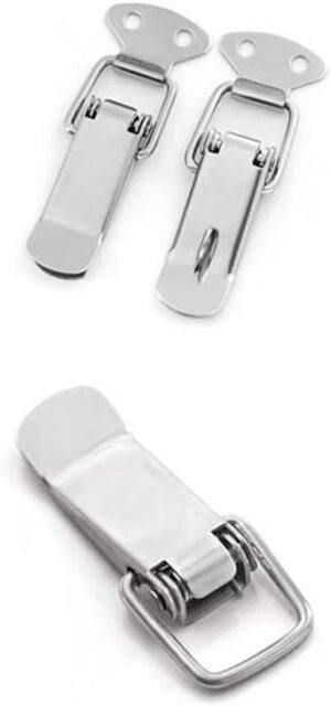 Generic Universal Clip Lock for All Cars (Small 2 x 10 CM) 2 Pieces -Small Wood Box Lock-B0DWKZ4FNY