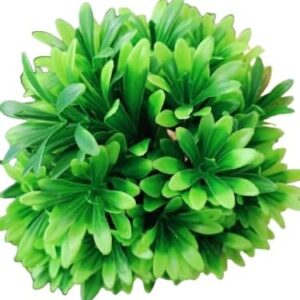 Cute And Amazing Artificial Bonsai Tree in Pot, Green (9X9X21) (W*L*H) Cm Planter Unique Succulent Planter Funny Plant Pot Grass Pot for Indoor Plants Home Decor (Green Grass)-B0DWSJPJDX
