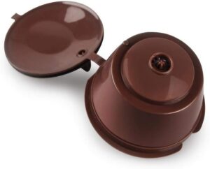 Reusable Coffee Capsules Refillable Pods Compatible with cafe Dolce Gusto Brewers 3 Pack BPA Free (Random Color)-B0CRBGCW23