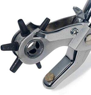 Made of Metal - Leather Hole Punches Puncher for Belt, Saddle, Tack, Watch Strap, Shoe, Fabric, Paper, Eyelet - Easily Punches Perfect Round Holes,-B0D7WHLRV9