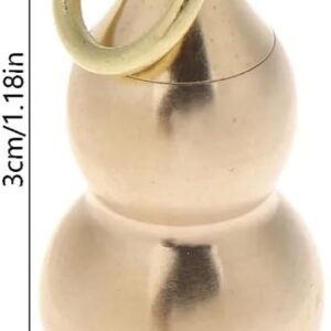 Brass Buddha Sutra Cylinder Pendant Keychain Hanging Necklace Jewelry Pill Box Medicine Case Container Bottle Keychains Gift 3 Cm*1.5 Cm [1Pcs]-B0DJG712LG