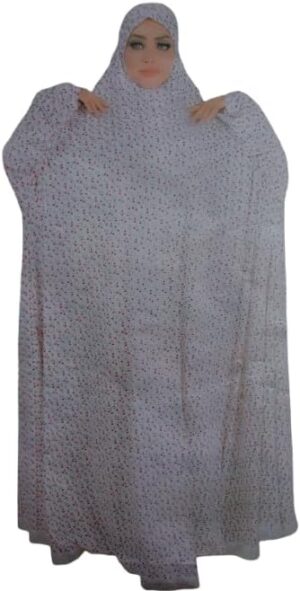 Patterned Prayer Drop Cotton Feel Comfortable Fiber Material - Islamic Set High Quality Lace Tablis from 70k to 120k - Eslamy -Esdal -Esdalat - Salaht Esdalat -One Piece اسدال-B0DXVP5JJS