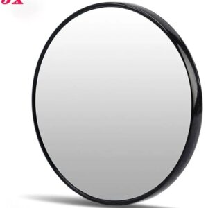 [1Pcs - 9Cm Diameter +1 Tweezer ] Small Makeup Mirror Magnifying Mirror With Two Suction Cups For Outdoor - Germany قطر 9 سم فقط - صغيره (15 X)--B0DY9VKSCK