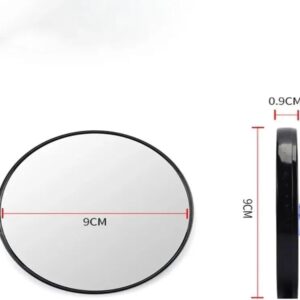 [1Pcs - 9Cm Diameter +1 Tweezer ] Small Makeup Mirror Magnifying Mirror With Two Suction Cups For Outdoor - Germany قطر 9 سم فقط - صغيره (5 X)-