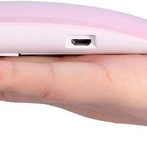 1PCs - 6W LED Nail Dryer Curing Light Portable Quick Drying Manicure/Pedicure 2 Timing Setting 45s/60s UV with USB (Pink) ‎13.1 x 6.7 x 1.9 cm; 68 g-B0DD366V1C