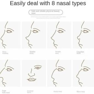 (1Pcs)  Nose Shaping Corrector Bridge Lifting Up Nose Straightener Nose Shaper Clip Nose Lift-Up Shaper Silicone Nose Lifter (Pink, Normal)-B0DF7CGZ2L