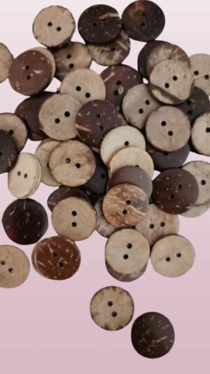 Colorful 30 pcs 17mm Wooden Sewing Buttons Wood Buttons Apparel Supplies Accessories 2-Holes Vivid (Color: 17 mm)-B0DYFCSKB8