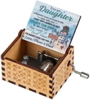 1PCs To My Daughter from Mom & Dad Music Box Gifts Happy Box- Color Edition-B0CTFR9DSC