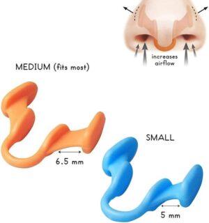offer Silicone Anti Snoring Nasal Dilator Improve Sleep Silicone Nose Clip Sleeping Aid Prevention Gadget Anti-Snoring Devices (Random Color)-B0DXD6Z29X