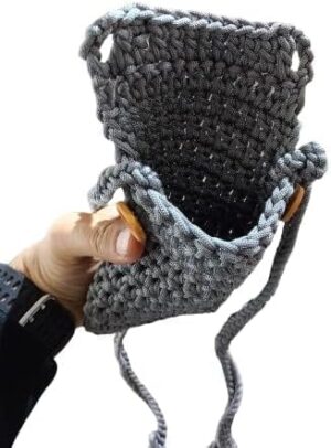 17X11cm Handmade Crochet Crossbody Bag شنطة كروس كروشيه صناعة يدوية 11/17سم-B0CWWF973G