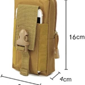 41Pbx0Kn7dL._AC_ Men Tactical Molle Pouch Belt Waist Bag Edc Phone Pocket Fanny Pack Running Camping Bags Soft Back Hunting Accessories -18X10Cm (Green)-B0DFYW9V9H