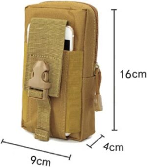 Men Tactical Molle Pouch Belt Waist Bag Edc Phone Pocket Fanny Pack Running Camping Bags Soft Back Hunting Accessories -18X10Cm (Green)-B0DFYW9V9H