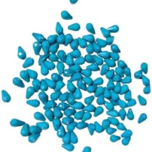 Stire Small Artificial Beads/Pearls/Gemstones - Sparkling Turquoise pears Shape 100 Pcs For Hand Made - Handicrafts - Necklaces for women's decoration - Bracelets-B0DWPCCMJN