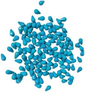 Stire Small Artificial Beads/Pearls/Gemstones - Sparkling Turquoise pears Shape 100 Pcs For Hand Made - Handicrafts - Necklaces for women's decoration - Bracelets-B0DWPCCMJN