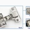 Kitchen Cabinet Door Hinges 35mm, 110 Degree, Self Closing, Full Layer, Standard Hinge - Nickel Plated, Pack of 2 PIC,-B0DY6NTGPD