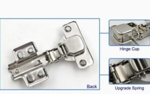 Kitchen Cabinet Door Hinges 35mm, 110 Degree, Self Closing, Full Layer, Standard Hinge - Nickel Plated, Pack of 2 PIC,-B0DY6NTGPD