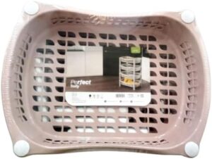 3-Tier Plastic Vegetable Storage Container multiuse (Random Color) Higher 37 * 33 * 53 Cm-B0DWPWMRD4