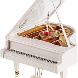 Auto Piano Music Box with Ballerina-B0CPMFYVVL