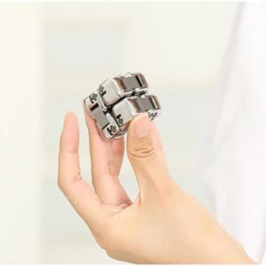 41bvLeT51CL._AC_ Mitu Infinite Flipper Fidget Cube Fingertip Blocks Stress Reliever Toy - Gray X white-B0DXKF6Y8V