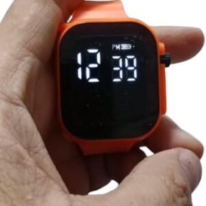 Led Display Digital Kids Watches Sport Boys Girls Luminous Children’s Electronic Wristwatch Students Clock Watches Relojes 2024 (Light Orange)-B0DHWC71CZ