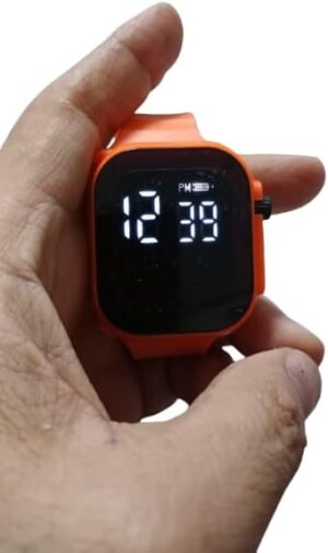 Led Display Digital Kids Watches Sport Boys Girls Luminous Children’s Electronic Wristwatch Students Clock Watches Relojes 2024 (Light Orange)-B0DHWC71CZ