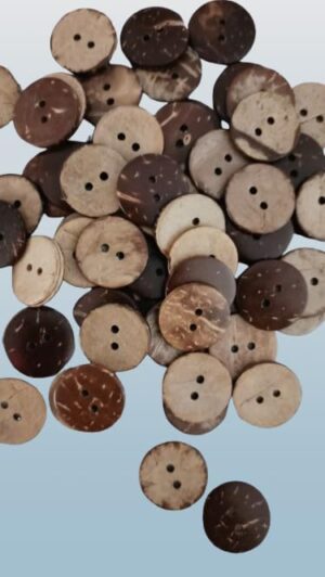 Colorful 30 pcs 17mm Wooden Sewing Buttons Wood Buttons Apparel Supplies Accessories 2-Holes Vivid (Color: 17 mm)-B0DYFCSKB8