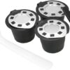 Garntee 3pcs/set Reusable Stanless Coffee Capsule Filters Percolator with Spoon and Brush for Nespreso Machine (Random Color)-B0C9N2GRLJ