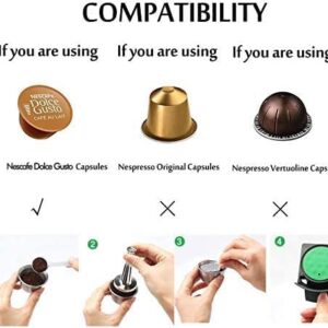 i_Cafilas Gusto Coffee Machine Stainless Steel Capsule Coffee Filter Reusable Stainless Steel Refillable Compatible with cafe Gusto Machines-B0DRJ8KZLL