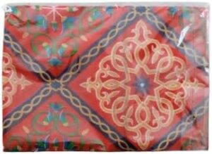 Ramadan Khayamiya Mixed Cotton Ablecloth With End-Red Decorations 2 * 1.5 Meter Decorative Tablecloth for Ramadan Celebrations, [Rectangle]-B0DWSMRJK7