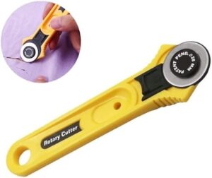 [ 5pcs 45mm ] Patchwork Roller Wheel Knife Cloth Cutting Knife Leather Paper Fabric Craft Fabrics Rotary Cutter DIY Sewing Accessories [only blades]-B0CV4ZX9NK