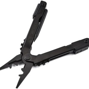 Multifunction Folding Pliers Stainless Steel Bottle Opener Screwdrivers Outdoor Crimper Wire Cutter Pocket Multi-Tool For Car Office Home Bic and More with Belt Holder-B0DVQ5DH2R
