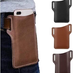 Men's Belt Loop Holster Leather Phone Wallet For Small And Large Phone Select Your Size (S - 16.5X10.4CM)-B0DWM1V7XM