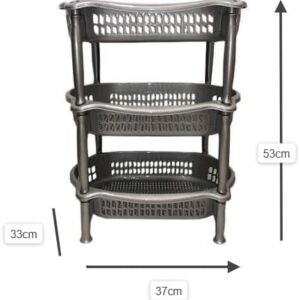41kBydZ7ymL._AC_ 3-Tier Plastic Vegetable Storage Container multiuse (Random Color) Higher 37 * 33 * 53 Cm-B0DWPWMRD4