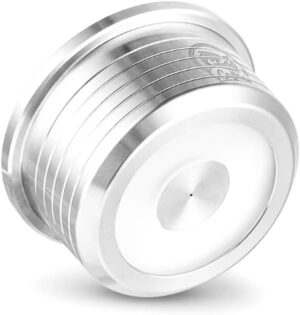 [2 Cpsuls Stainless + Tamper ] Reusable stainless steel coffee capsule kitchen reusable coffee capsule cup filter compatible with Delta (Q) coffee accessories,-B0DHLV4V7K