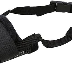 [1Pcs ] [XL- 22cm - 28cm] [ Random Color ] Dog Adjustable Soft Pet Puppy Mouth Cover Mask Pure Color Anti Biting Muzzle-B0CGGTV12T